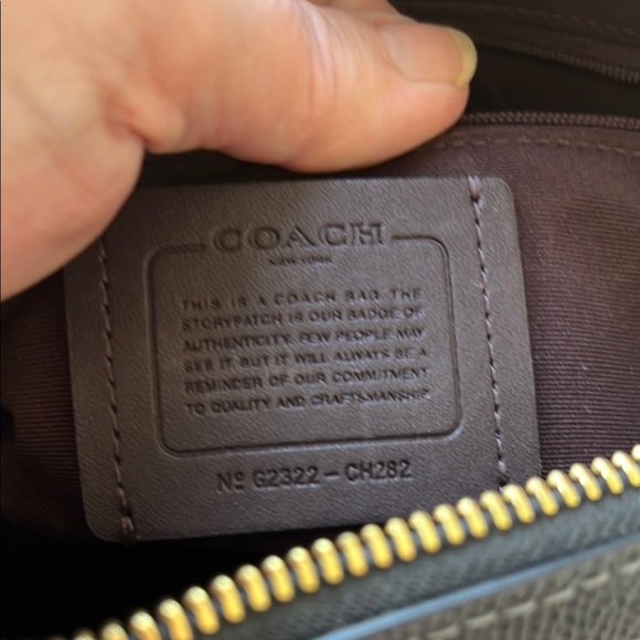 Coach Rowan Black Leather Crossbody Bag - Picture 11 of 11